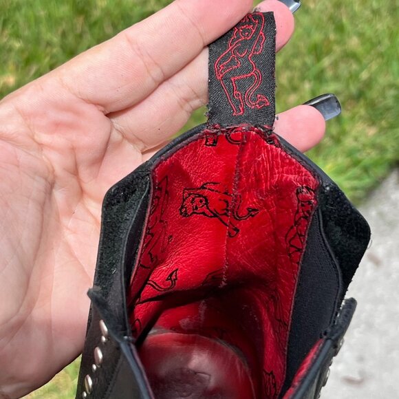 Jeffery West Muse HELTER SKELTER Front Seam Leather Chelsea Boots Size 11 - Picture 12 of 13